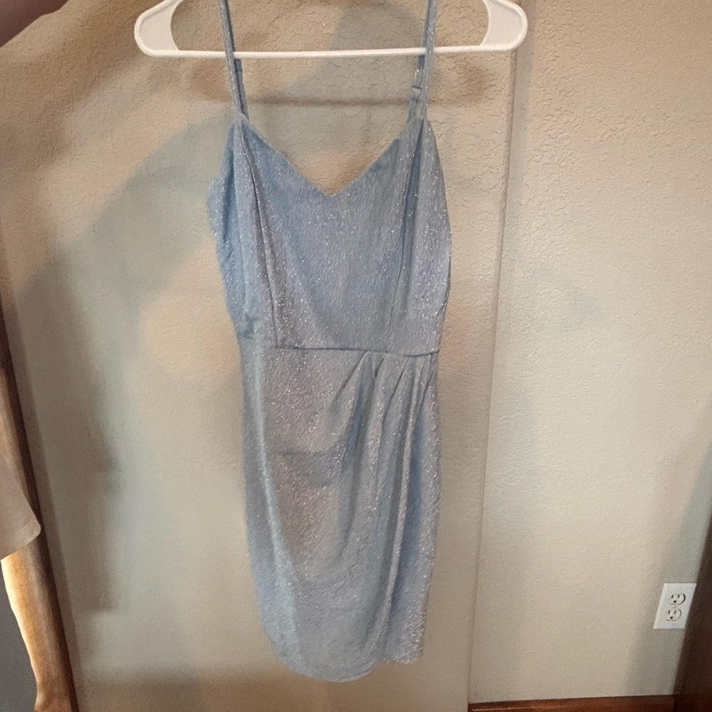 Francesca's Collections Light Blue Mini Dress